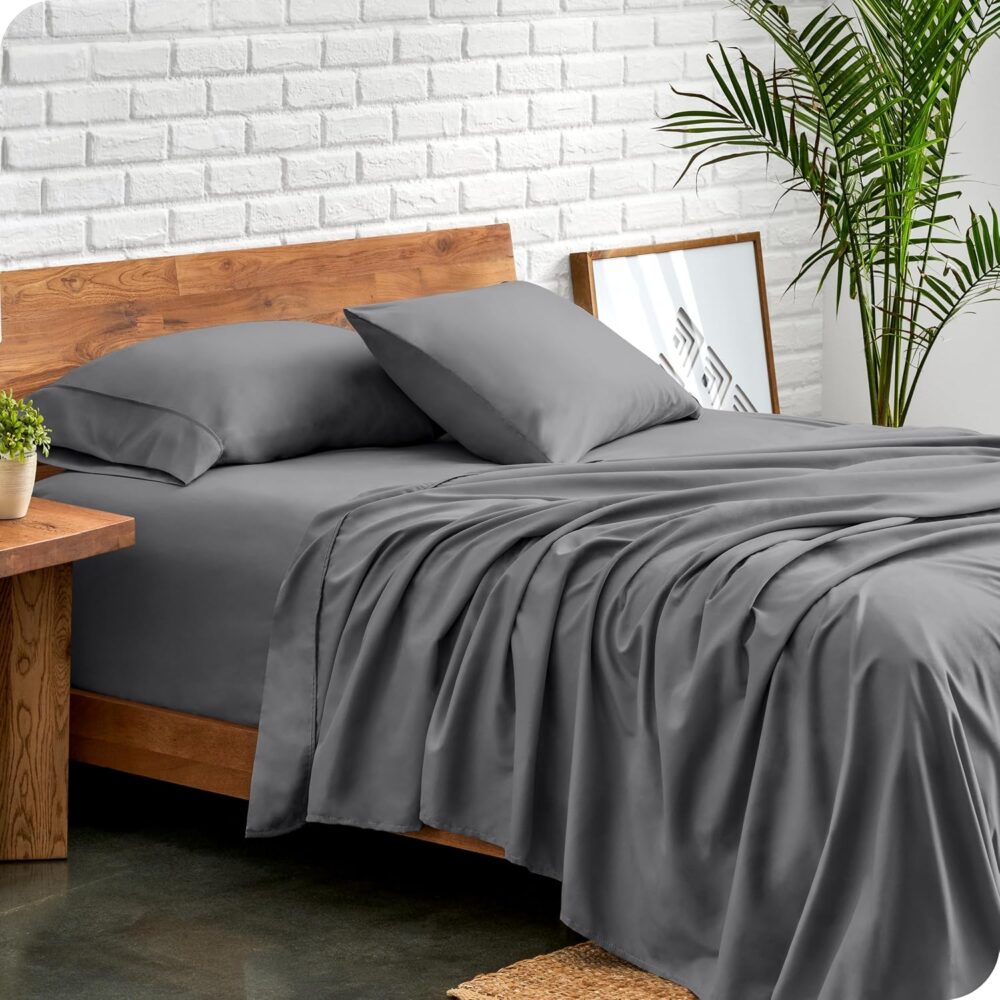 Bare Home Queen Sheet Set - Luxury 1800 Ultra- - Image 2