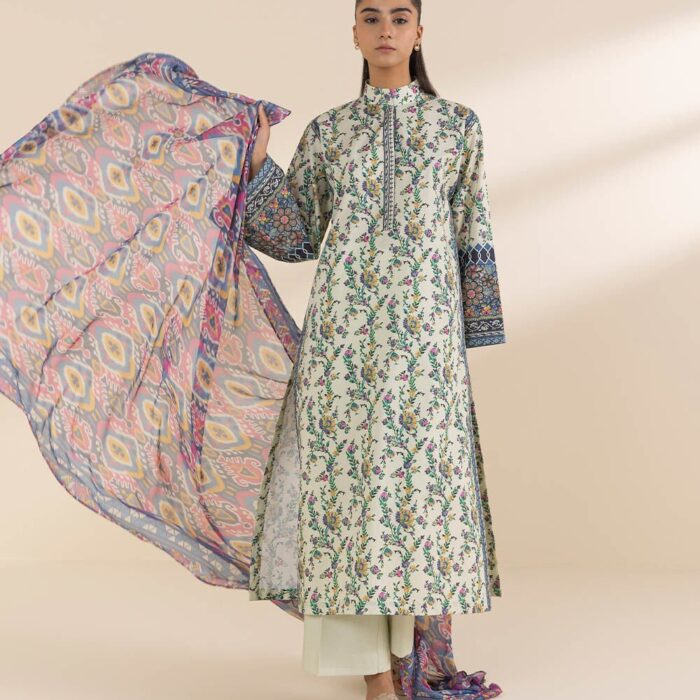 3 Piece - Embroidered Lawn Suit